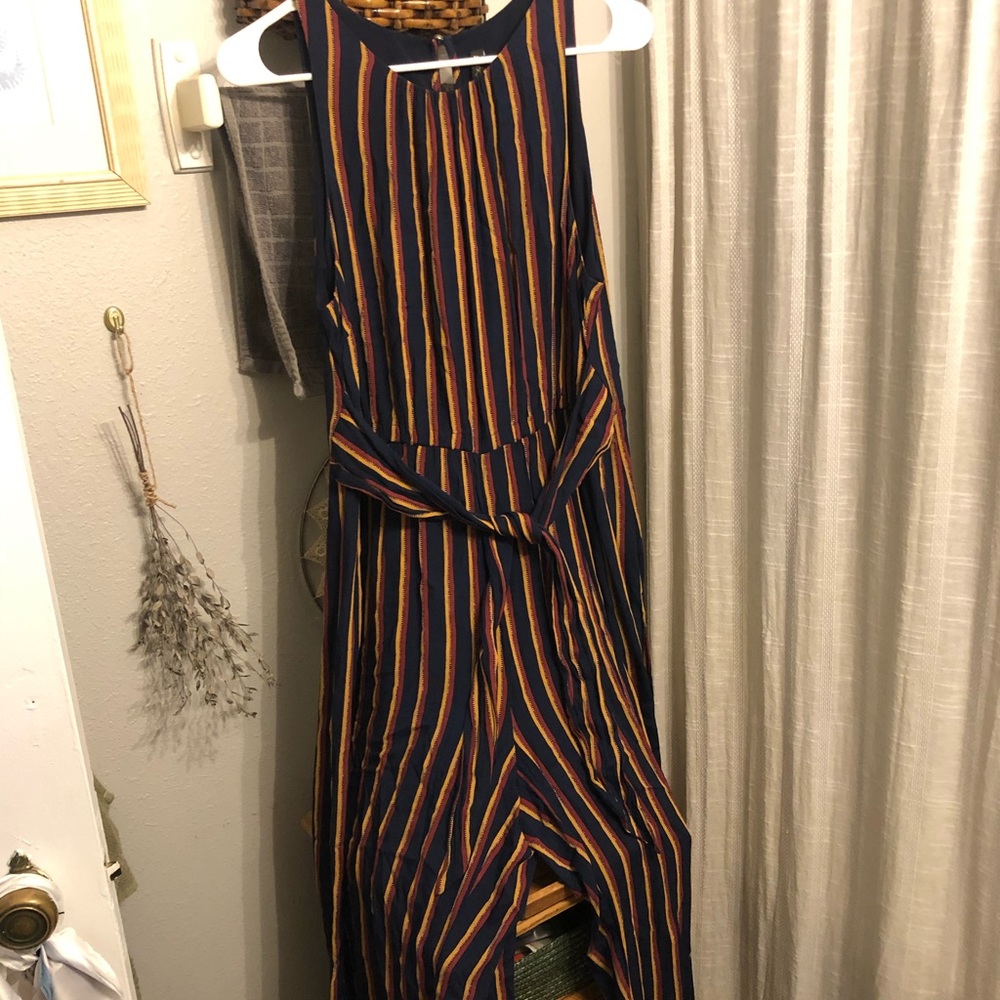 Anthropologie Striped Jumpsuit
